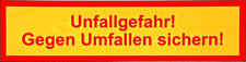 Aufkleber Unfallgefahr!  für