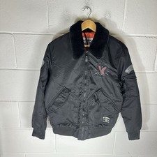 The Stronghold Jacke Herren klein schwarz Flug Militär Souvenir Flieger Armee*