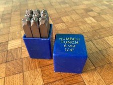 1/4" Metall Zahlen Stempel