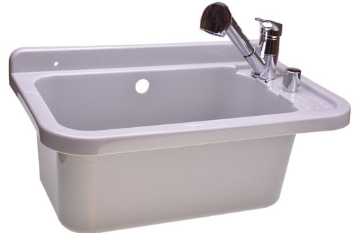 Ausgussbecken grau 60cm - ausgussbecken,