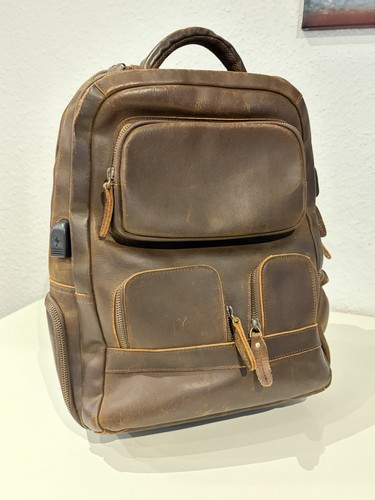 Lederrucksack mit - lederrucksack,