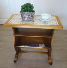 Ilse Grünstadt Zeitungsständer Zeitungswagen Beistelltisch Rollen 60er 70er