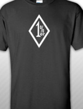 1% Outlaw T shirt Tee Biker