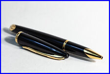 Großer 1990er WATERMAN Carene ROLLERBALL PEN Schwarzer & Gold mit neuer Mine