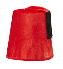 FEZ Hut deluxe aus Filz Filzhut rot Verkleidung Kostüm Kopfbedeckung Weihnachten