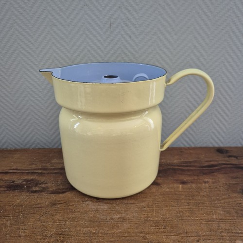 Vintage gelber emaille - vintage,