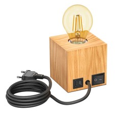 Tischlampe HITO, Holz massiv