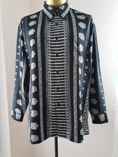 Bowling an asset in Style Herren Hemd 100%Silk Seide Gr.XL