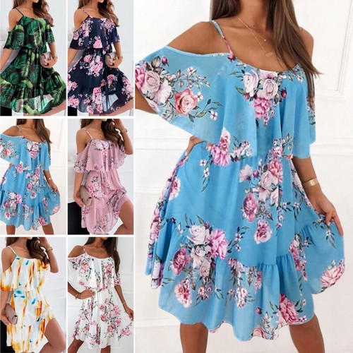 Neu damen kurzarm blumen - damen,
