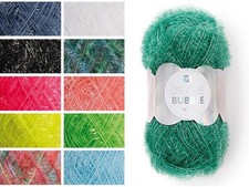 RICO CREATIVE BUBBLE Schwammgarn *NEUE FARBEN* 50g Garn (uni/print/neon)
