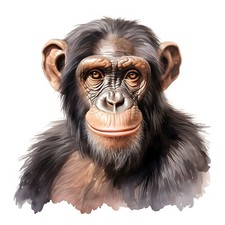 8x sticker chimpanzee car