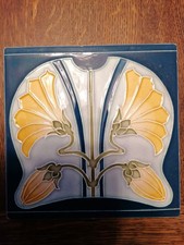 Jugendstilfliese Kachel Antik