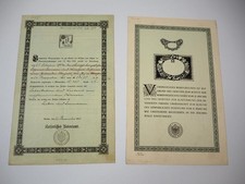 2x Patent Urkunde Macholl