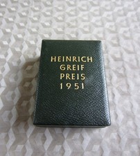 Altes DDR Original Etui zum Heinrich-Greif-Preis 1951