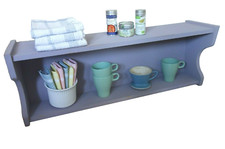 Altes Küchenregal Wandregal Handtuch Gewürze Holz Plum Shabby Chic Landhaus 