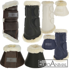 Soft-Gamaschen / Hufglocken PELISA; Kunstleder mit Kunstfell, 4 Größen, 4 Farben