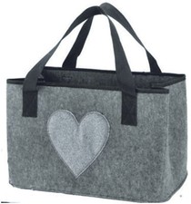 Filztasche mit Glitzerherz, 40