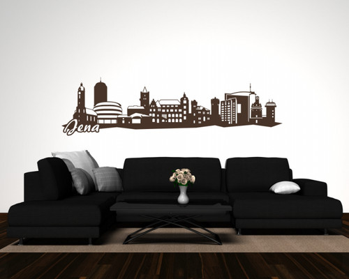 Wandtattoo jena skyline - wandtattoo,