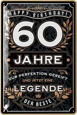 Blechschild 60 Schild 60 JAHRE