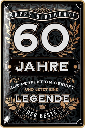 Blechschild schild jahre - blechschild, 60