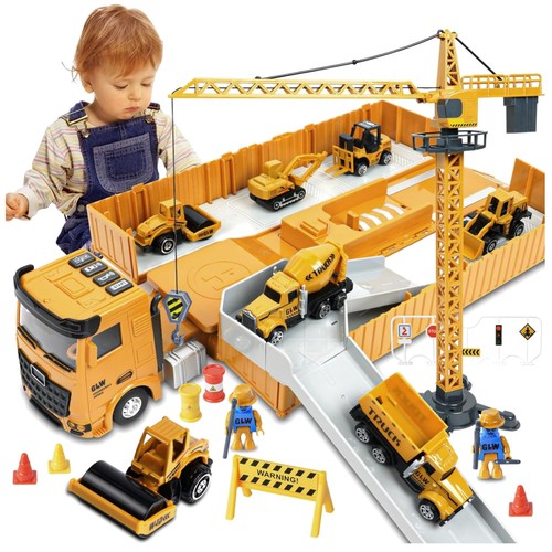 Bauwagen spielzeug set - bauwagen,