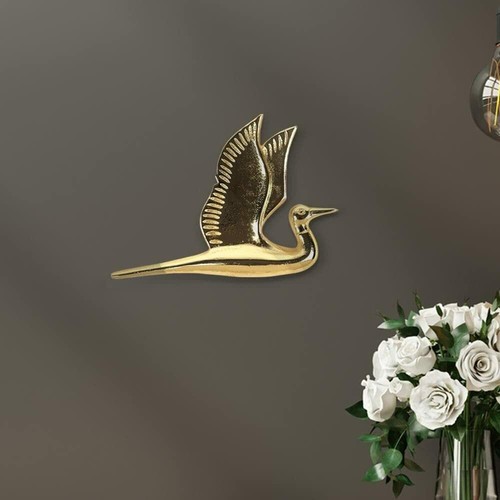 Kunst deko golden spatz - golden,