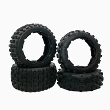 4pcs Vorderseite Rückseite Knobby Reifen Haut Für 1/5 Hpi Rofun RV Km Baja 5b