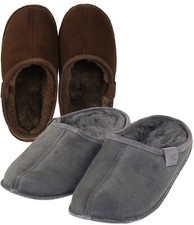 Extra dicke Lammfell Pantoffeln mit Ledersohle für Damen und Herren  Pantoletten