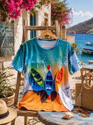 Damen shirt strand meer - t-shirt,