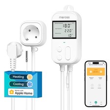 Meross Smart Thermostat Steckdose für HomeKit Digital WLAN Temperaturregler
