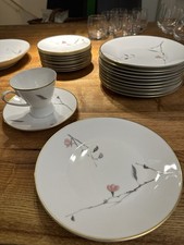 Rosenthal Form 2000 Goldrand Set Japanische Kirschblüten 49 teilig Goldrand Set