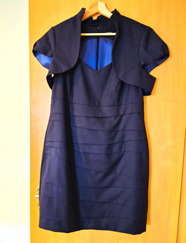 Comma etuikleid 42 - etuikleid, blau