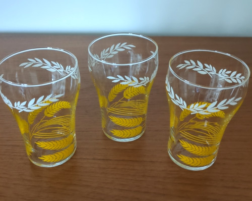 Vintage gläser becher - 3, farn