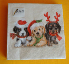 20 Servietten Hunde Welpen