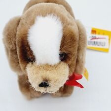 Steiff Hund Bernie 081767 16 cm braun mit roter Schleife