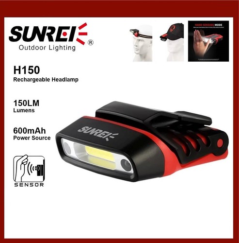 Sunrei led stirnlampe clip - led,