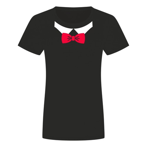 Fliege damen shirt anzug - fliege, t-shirt