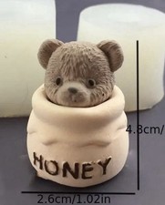 Handmade Duftkerzen Mini Teddy im Honigtopf
