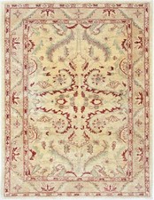 Original Pakistan Teppich Ziegler 188 cm x 125 cm Orientteppich Beige Farbe