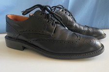 L.Lambertazzi Gr. 38 Halbschuhe Businessschuhe schwarz Schnürschuhe Leder Italy