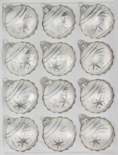 12 tlg. Glas-Weihnachtskugeln