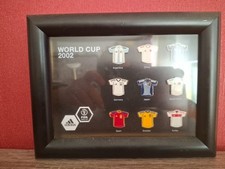 FIFA World Cup 2002 Korea Japan Fussball Trikot Pins Adidas Rahmen Set