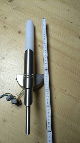 Wandlampe milchglas edelstahl - wandlampe,