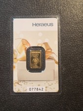 Heraeus 2g Geschenk Goldbarren