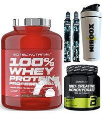Scitec Nutrition 100% Whey Protein - 2350g + Biotech USA Creatine 300 gr+ Bonus