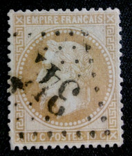 Frankreich : EMPIRE FRANC. Napoleon III. 10 C.  gestempelt