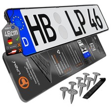 Kennzeichenhalter 460mm Kennzeichenhalterung rahmenlos Kfz-Kennzeichen-Halter 46