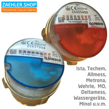Wasserzähler Messkapsel 2025 MK UP Sorten Wasseruhr Warm Kalt 90° 30° NEU Qundis