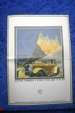 Austro Daimler 1927-1931 Prospekt (A1183) FAKSIMILE Archiv Verlag