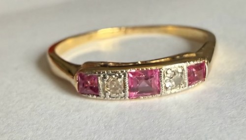 Art deco ring diamanten - deco,